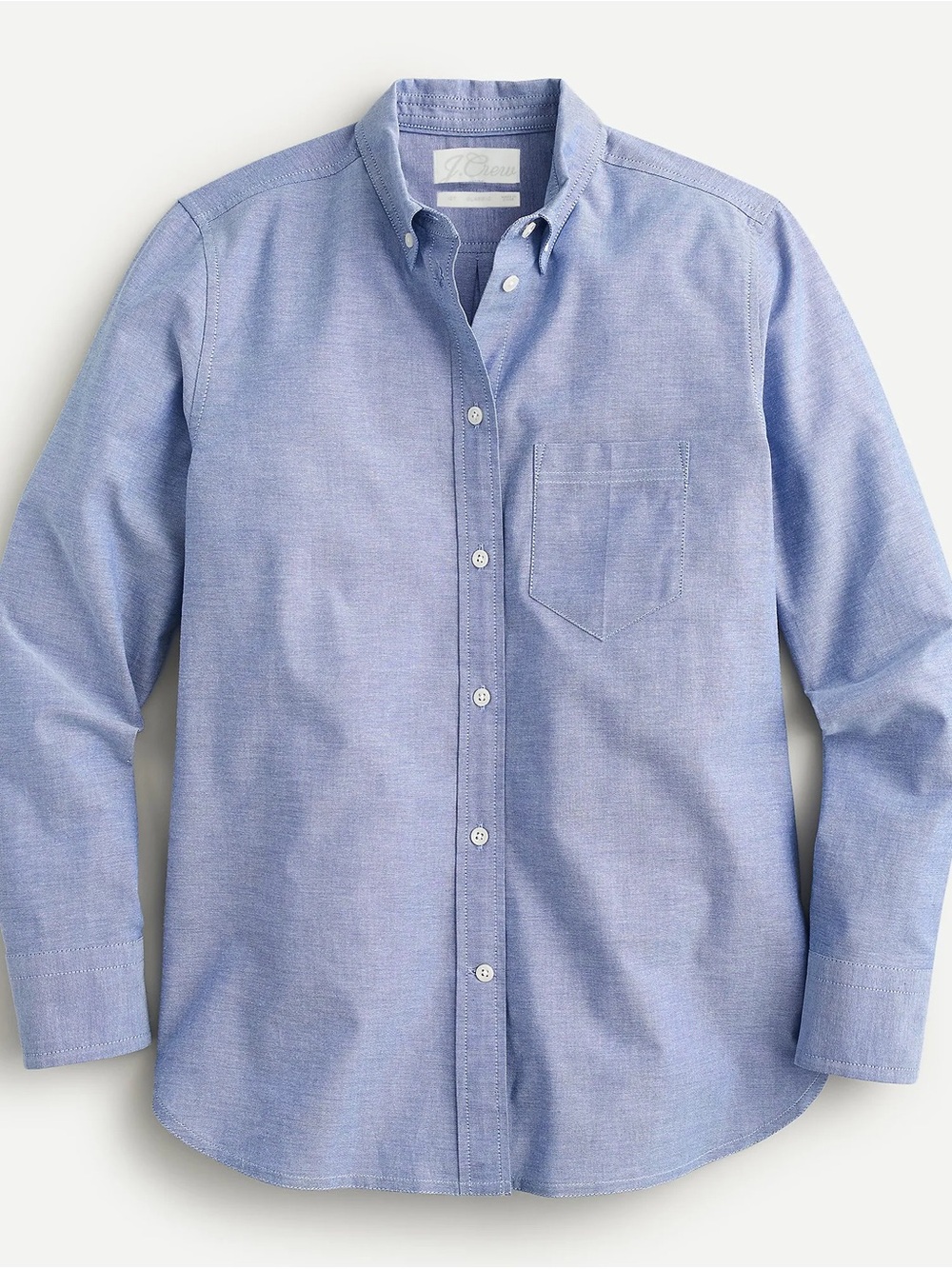 Women’s Blue Button-Down Oxford Shirt